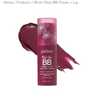 NEW Purlisse Blush Glow BB Cheek & Lip - Berry Bliss